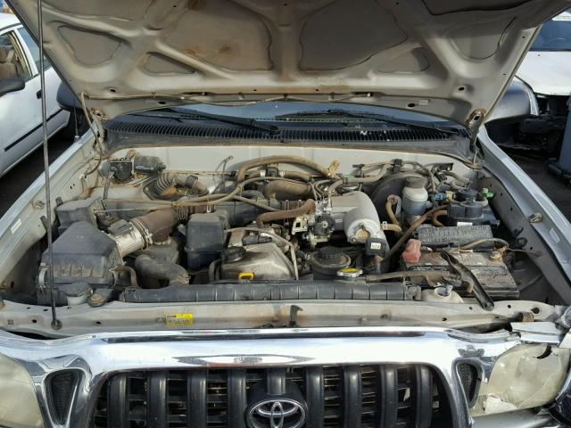 5TEWM72N61Z853424 - 2001 TOYOTA TACOMA XTR SILVER photo 7