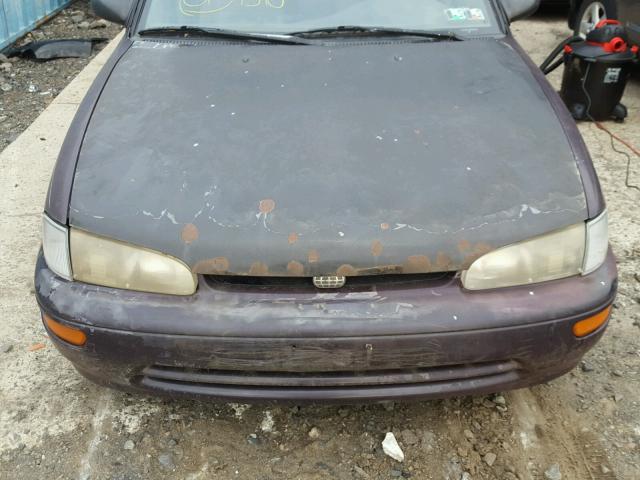 1Y1SK5267SZ028034 - 1995 GEO PRIZM BASE PURPLE photo 7