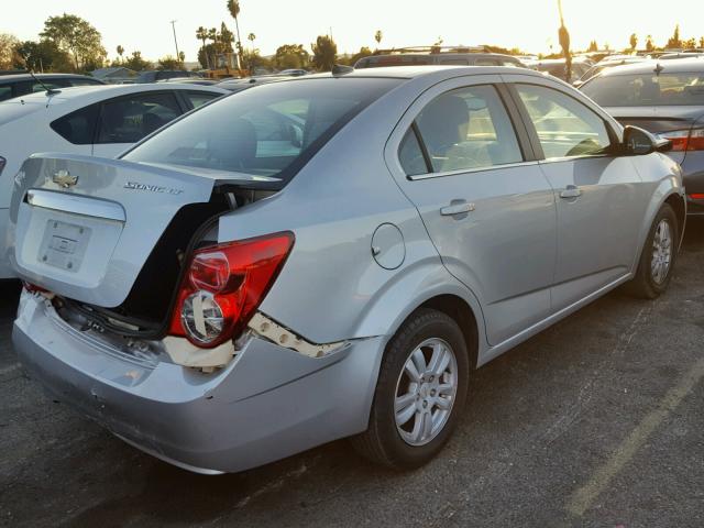 1G1JC5SH9C4102706 - 2012 CHEVROLET SONIC LT SILVER photo 4