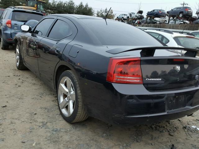 2B3KA33G88H335211 - 2008 DODGE CHARGER SX BLACK photo 3