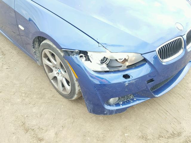 WBAWB73519P047740 - 2009 BMW 335 I BLUE photo 9