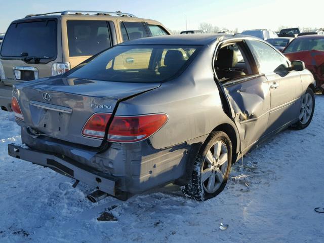 JTHBA30G765171665 - 2006 LEXUS ES 330 GRAY photo 4