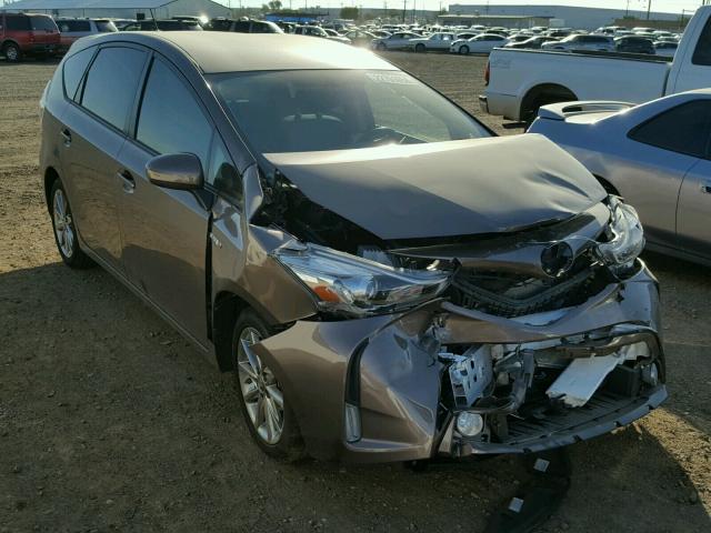 JTDZN3EU4FJ038288 - 2015 TOYOTA PRIUS V BROWN photo 1