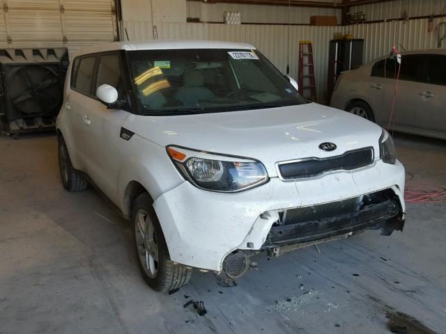 KNDJN2A28E7717620 - 2014 KIA SOUL WHITE photo 1