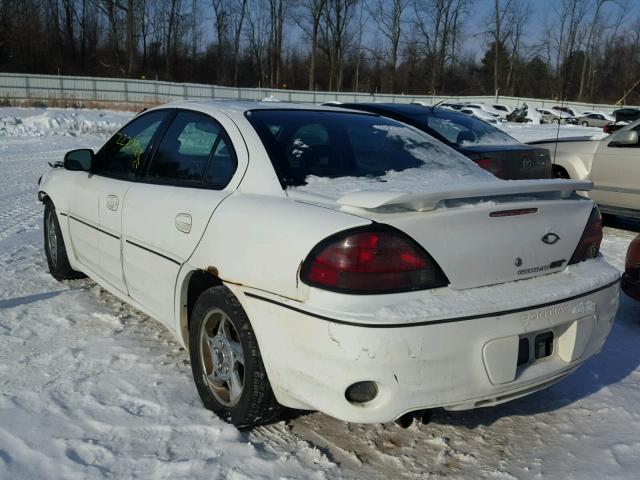 1G2NW52E13C314449 - 2003 PONTIAC GRAND AM G WHITE photo 3