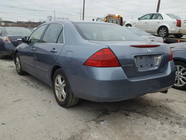 1HGCM56337A056035 - 2007 HONDA ACCORD SE GRAY photo 3