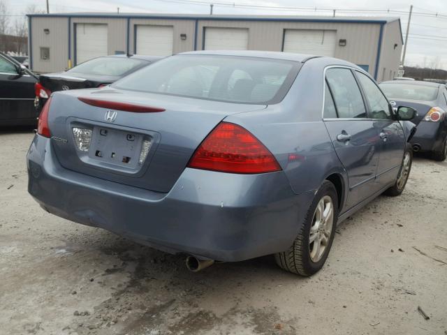 1HGCM56337A056035 - 2007 HONDA ACCORD SE GRAY photo 4