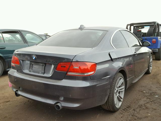 WBAWC735X8E065449 - 2008 BMW 335 XI GRAY photo 4