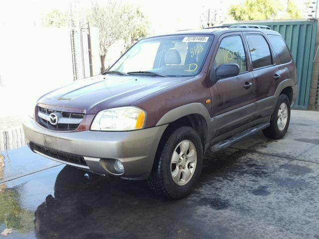 4F2YU09132KM09362 - 2002 MAZDA TRIBUTE LX PURPLE photo 2