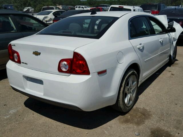 1G1ZA5E07CF399137 - 2012 CHEVROLET MALIBU LS WHITE photo 4