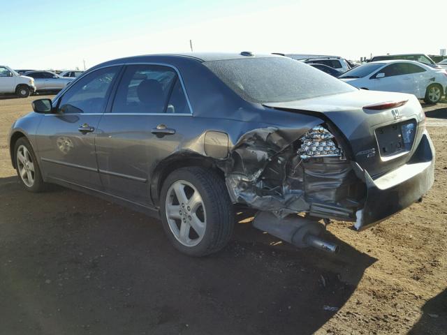 1HGCM65597A071020 - 2007 HONDA ACCORD EX GRAY photo 3