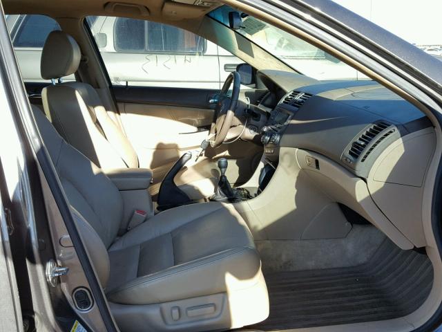 1HGCM65597A071020 - 2007 HONDA ACCORD EX GRAY photo 5