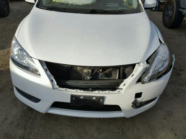 3N1AB7APXEY332613 - 2014 NISSAN SENTRA S WHITE photo 9