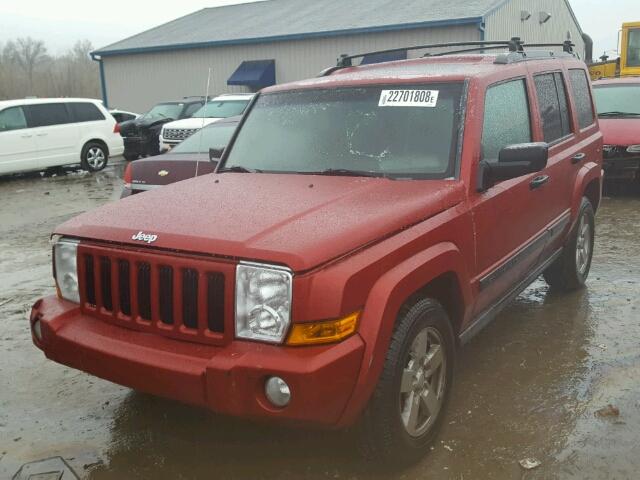 1J8HG48K66C252640 - 2006 JEEP COMMANDER MAROON photo 2