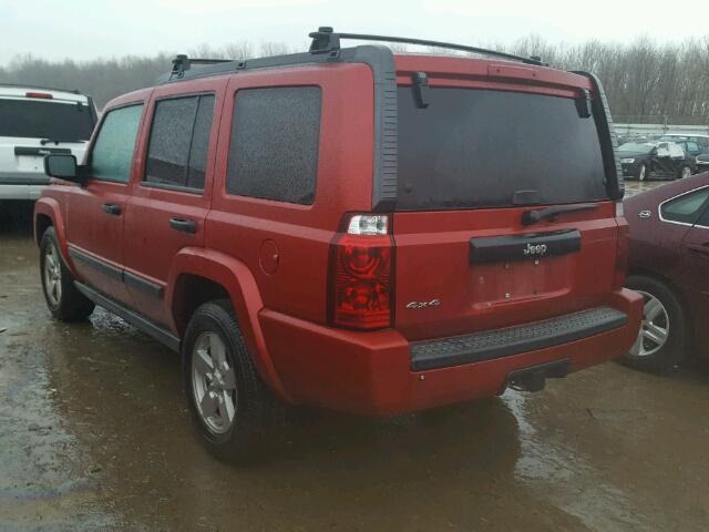 1J8HG48K66C252640 - 2006 JEEP COMMANDER MAROON photo 3