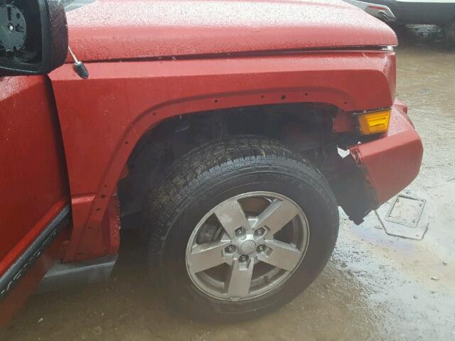 1J8HG48K66C252640 - 2006 JEEP COMMANDER MAROON photo 9