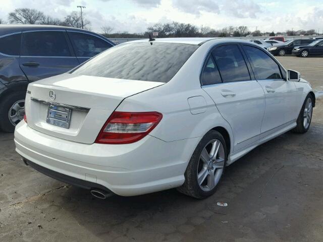 WDDGF5EB4AF417016 - 2010 MERCEDES-BENZ C 300 WHITE photo 4