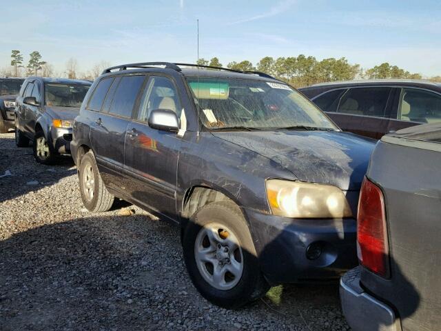 JTEDD21A150122104 - 2005 TOYOTA HIGHLANDER TEAL photo 1