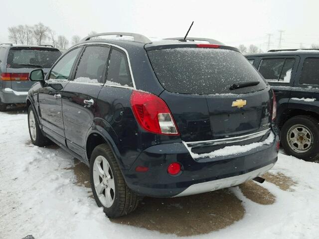 3GNAL3EK2ES596923 - 2014 CHEVROLET CAPTIVA LT BLUE photo 3