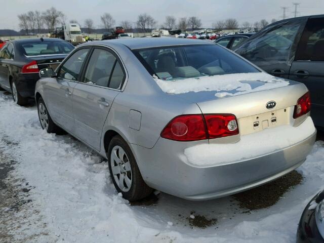 KNAGE123475143203 - 2007 KIA OPTIMA LX SILVER photo 3