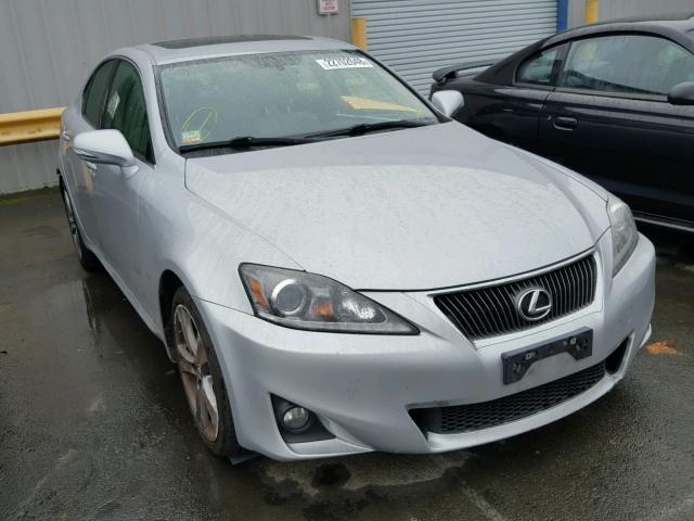 JTHBF5C29C5168209 - 2012 LEXUS IS 250 SILVER photo 1