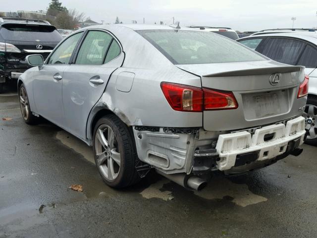 JTHBF5C29C5168209 - 2012 LEXUS IS 250 SILVER photo 3