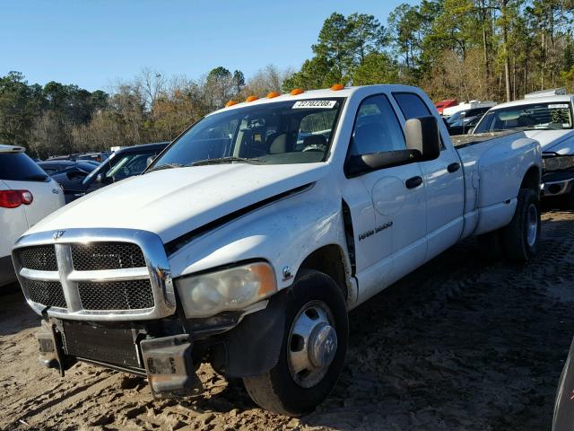 3D7MR48C25G760338 - 2005 DODGE RAM 3500 S WHITE photo 2