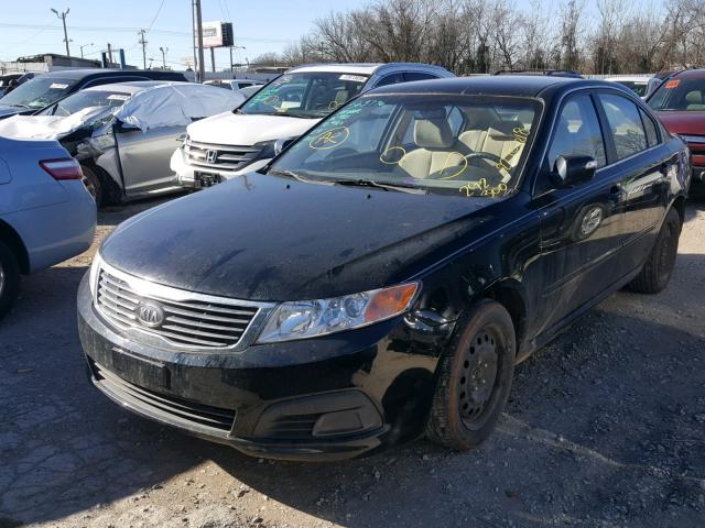 KNAGE228695292300 - 2009 KIA OPTIMA LX BLACK photo 2