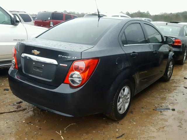 1G1JC5SB1E4243431 - 2014 CHEVROLET SONIC LT GRAY photo 4