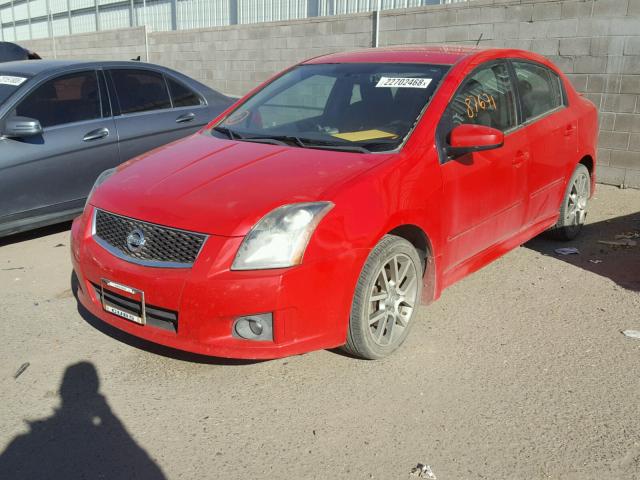 3N1BB61EX8L656661 - 2008 NISSAN SENTRA SE- RED photo 2