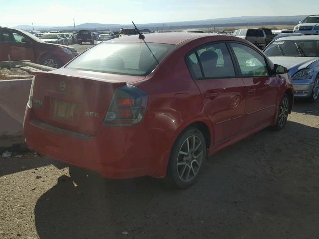 3N1BB61EX8L656661 - 2008 NISSAN SENTRA SE- RED photo 4