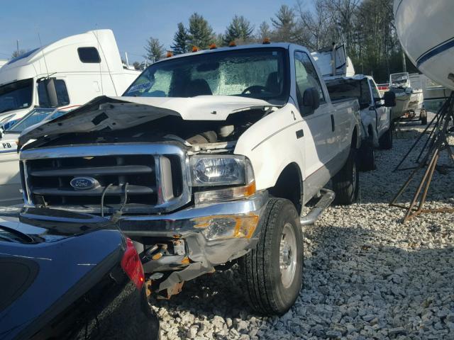 1FTSF31L24EB21638 - 2004 FORD F350 SRW S WHITE photo 2