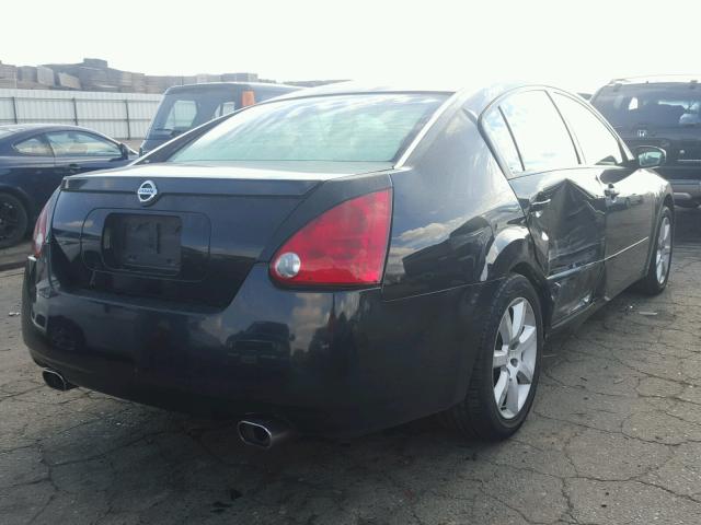 1N4BA41E24C800378 - 2004 NISSAN MAXIMA SE BLACK photo 4