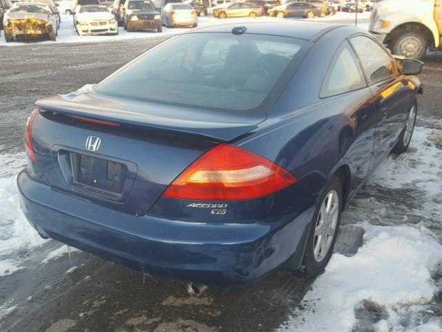 1HGCM82704A021359 - 2004 HONDA ACCORD EX BLUE photo 4