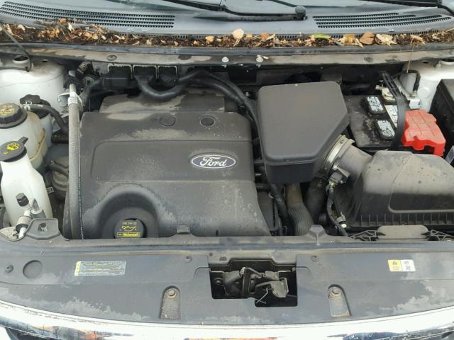 2FMDK3JC1BBB54820 - 2011 FORD EDGE SEL WHITE photo 7