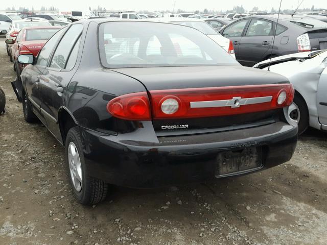 1G1JC52F137303142 - 2003 CHEVROLET CAVALIER BLACK photo 3