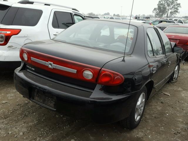 1G1JC52F137303142 - 2003 CHEVROLET CAVALIER BLACK photo 4