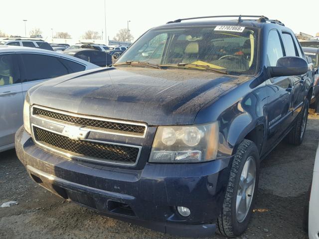 3GNFK12327G247079 - 2007 CHEVROLET AVALANCHE BLUE photo 2