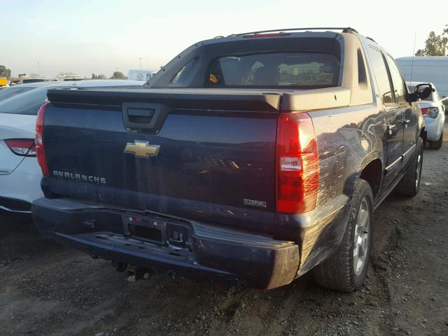 3GNFK12327G247079 - 2007 CHEVROLET AVALANCHE BLUE photo 4