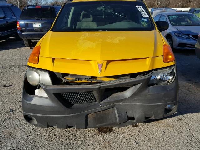 3G7DA03E41S544449 - 2001 PONTIAC AZTEK YELLOW photo 9