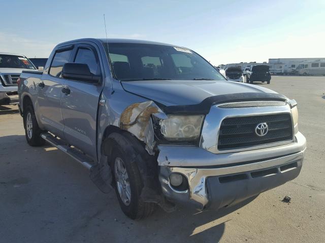 5TBEV54168S474446 - 2008 TOYOTA TUNDRA CRE GRAY photo 1