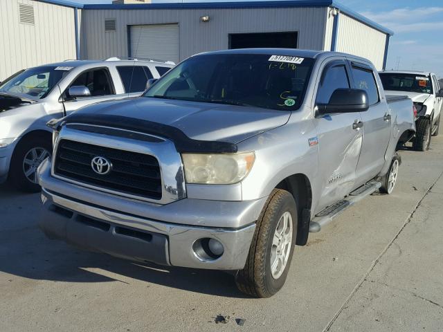 5TBEV54168S474446 - 2008 TOYOTA TUNDRA CRE GRAY photo 2