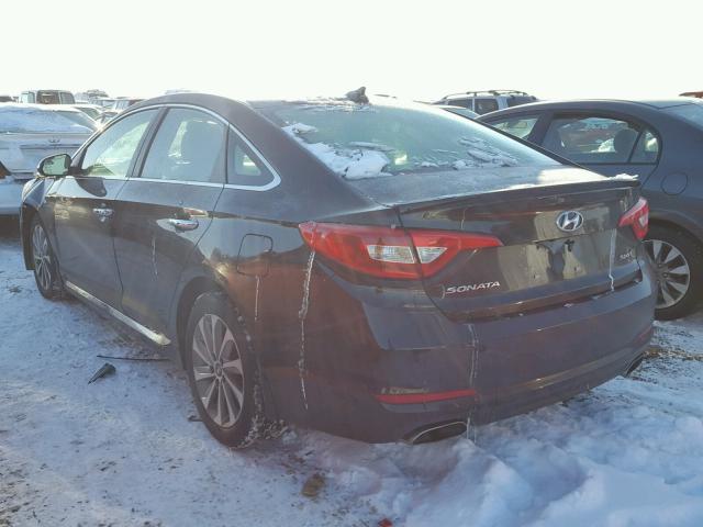 5NPE34AF9HH467892 - 2017 HYUNDAI SONATA SPO BLACK photo 3