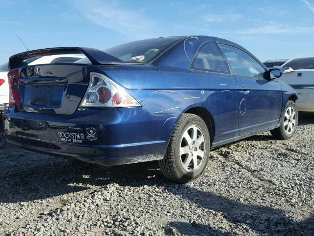 1HGEM22063L069864 - 2003 HONDA CIVIC EX BLUE photo 4