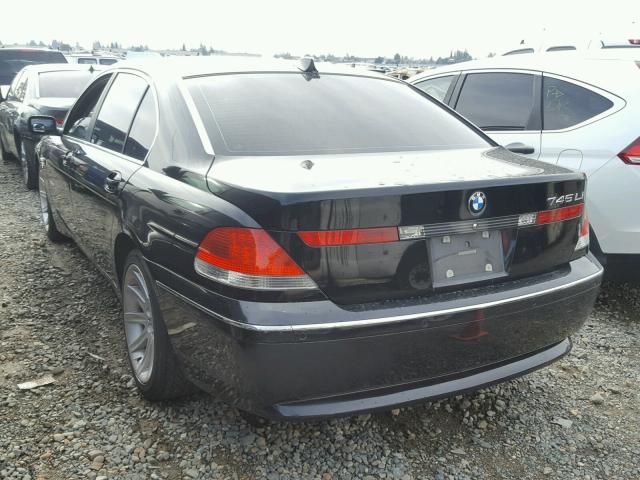 WBAGN63544DS54753 - 2004 BMW 745 LI BLACK photo 3