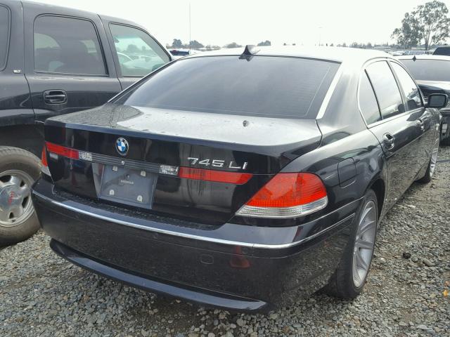 WBAGN63544DS54753 - 2004 BMW 745 LI BLACK photo 4