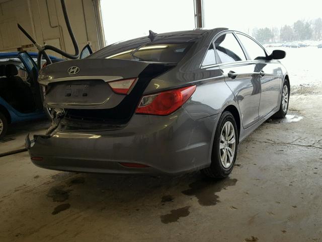 5NPEB4AC5BH204993 - 2011 HYUNDAI SONATA GLS GRAY photo 4