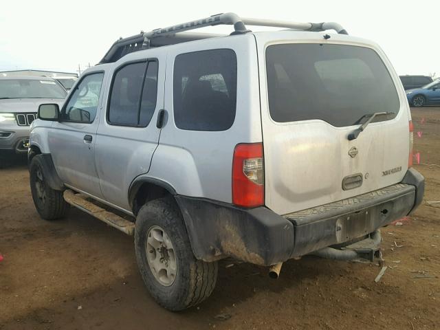 5N1ED28T1YC531038 - 2000 NISSAN XTERRA XE SILVER photo 3