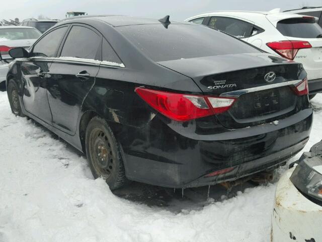 5NPEB4AC7BH051629 - 2011 HYUNDAI SONATA GLS BLACK photo 3