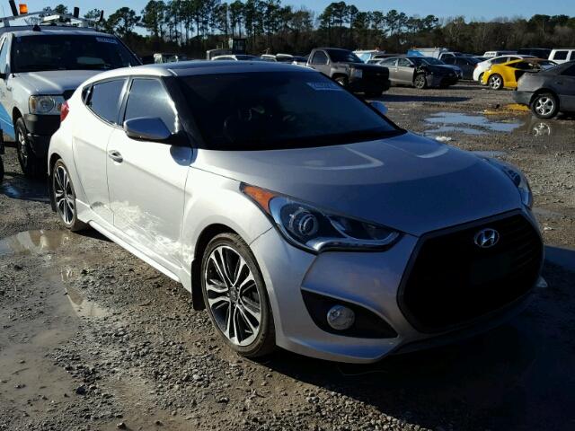 KMHTC6AE5GU260202 - 2016 HYUNDAI VELOSTER T SILVER photo 1